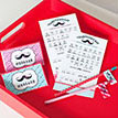 Mr and Miss Mustache Valentines Day Printables for Boys and Girls - DIY Collection - Instant Download